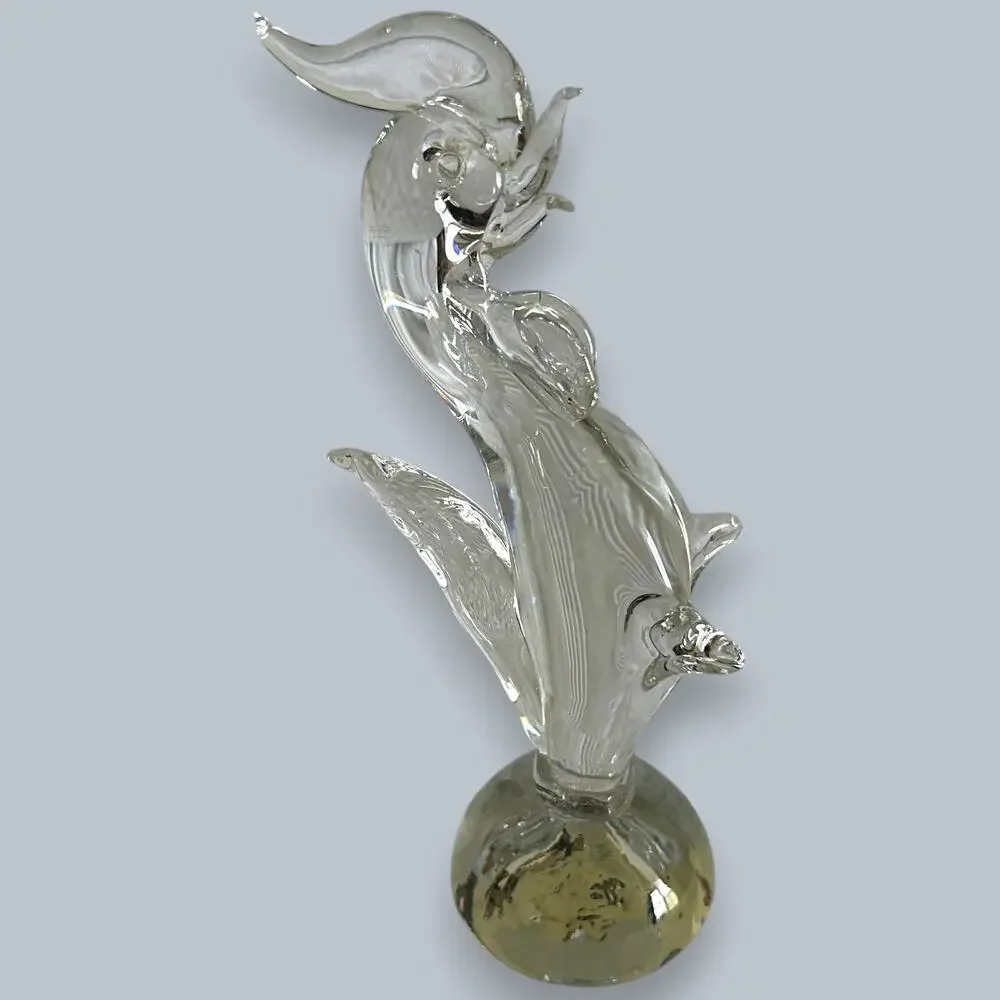 Rooster Glass Art Handblown 8.5